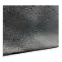 Double Tote Bag Black in Saffiano Leather, Gold hardware