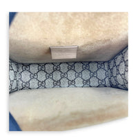 Dionysus Mini Brown Shoulder Bag in Coated Canvas, Silver hardware