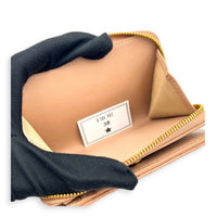 Caro Wallet Small Blush Pink in Calfskin, Gold hardware