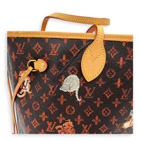 Neverfull Tote Bag MM Catogram in Monogram Coated Canvas, Gold hardware