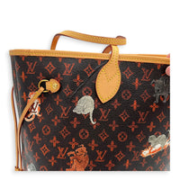 Neverfull Tote Bag MM Catogram in Monogram Coated Canvas, Gold hardware