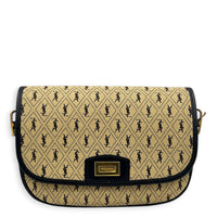 Monogram All Over Shoulder Bag Beige in Canvas, Gold hardware