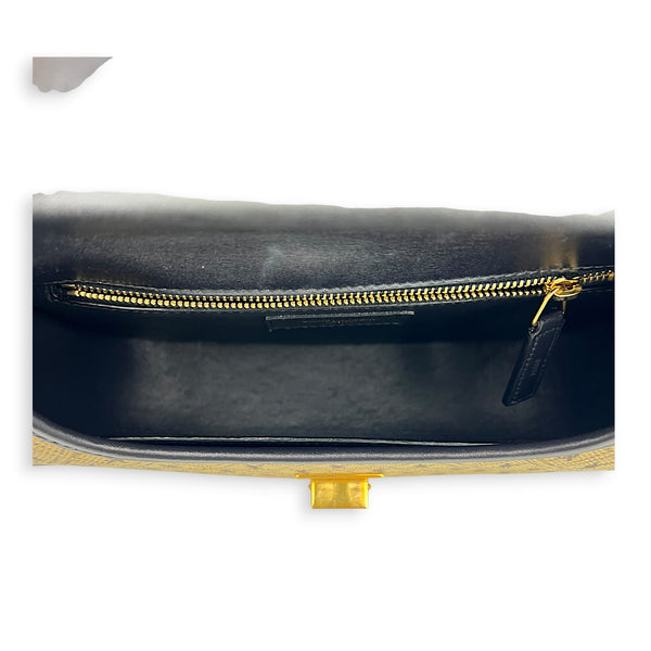 Monogram All Over Shoulder Bag Beige in Canvas, Gold hardware