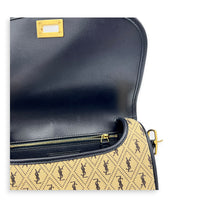 Monogram All Over Shoulder Bag Beige in Canvas, Gold hardware