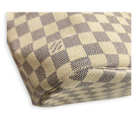 Neverfull Tote Bag MM Damier Azur in Coated Canvas, Gold hardware