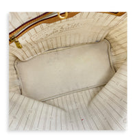 Neverfull Tote Bag MM Damier Azur in Coated Canvas, Gold hardware