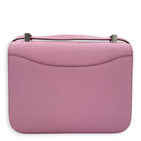 Constance 24 Mauve Sylvestre Shoulder Bag in Epsom, Palladium hardware