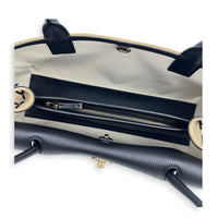 26A Shopping Tote Brown Shoulder Bag in Suede Leather, Gold hardware