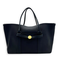 Ghiera Tote Bag Blue in Calfskin, Gold hardware