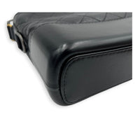 Gabrielle Shoulder Bag Black in Calfskin, Mixed hardware