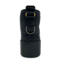 Gabrielle Shoulder Bag Black in Calfskin, Mixed hardware