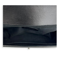 Boy Shoulder Bag Black in Calfskin, Ruthenium hardware