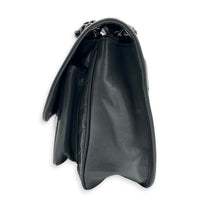 Niki Shoulder Bag Grey in Calfskin, Ruthenium hardware