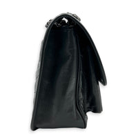Niki Shoulder Bag Grey in Calfskin, Ruthenium hardware