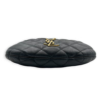 Icarino Top Handle Bag Black in Lambskin, Gold hardware