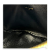 Icarino Top Handle Bag Black in Lambskin, Gold hardware