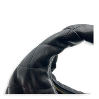 Icarino Top Handle Bag Black in Lambskin, Gold hardware