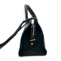 Chyc Top Handle Bag Black in Calfskin, Gold hardware