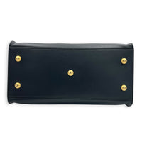 Chyc Top Handle Bag Black in Calfskin, Gold hardware