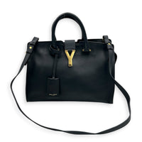 Chyc Top Handle Bag Black in Calfskin, Gold hardware