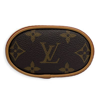Fold Me  Crossbody Bag Brown in Monogram Coated Canvas, Gold hardware