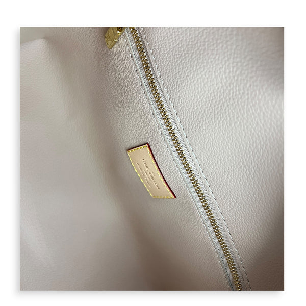 Travel  Pouch Brown in Monogram Coated Canvas, Gold hardware