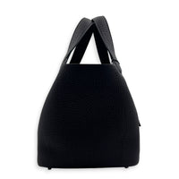 Picotin 18 Prunoir Top Handle Bag in Clemence, Palladium hardware