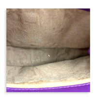 Napoli Top Handle Bag Purple in Intrecciato Leather, Silver hardware