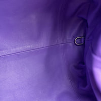 The Pouch Clutch Large Purple in Lambskin
