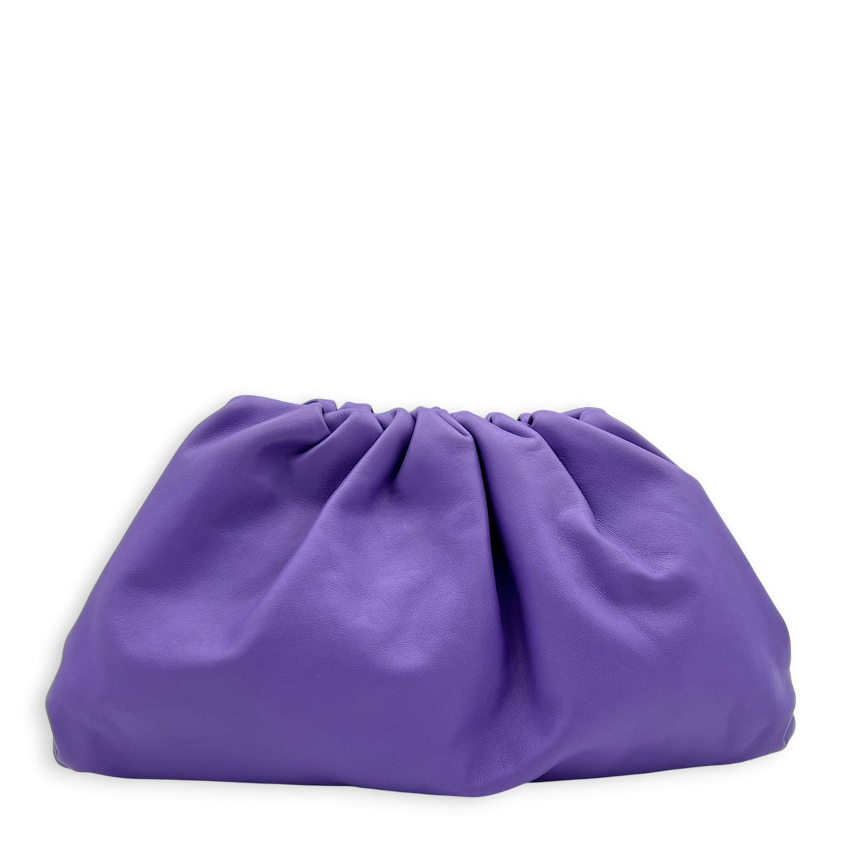 The Pouch Clutch Large Purple in Lambskin