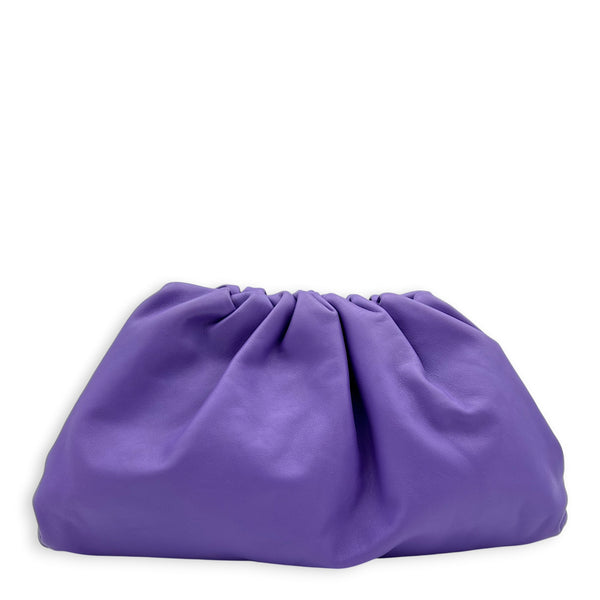 The Pouch Clutch Large Purple in Lambskin
