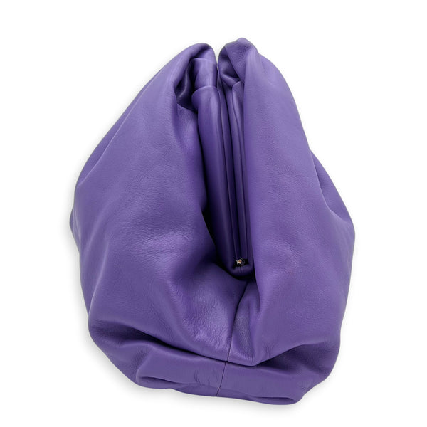 The Pouch Clutch Large Purple in Lambskin