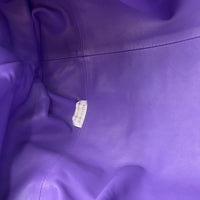 The Pouch Clutch Large Purple in Lambskin