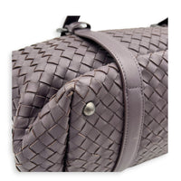 Montaigne  Top Handle Bag Mauve/Dark Mauve in Intrecciato Leather, Gunmetal hardware