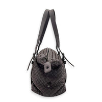 Montaigne  Top Handle Bag Mauve/Dark Mauve in Intrecciato Leather, Gunmetal hardware