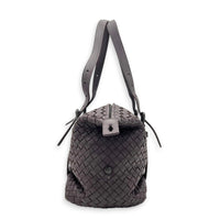 Montaigne  Top Handle Bag Mauve/Dark Mauve in Intrecciato Leather, Gunmetal hardware