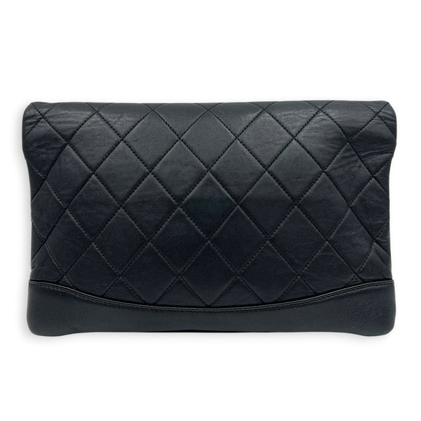 31 Black Clutch in Lambskin, Gold hardware