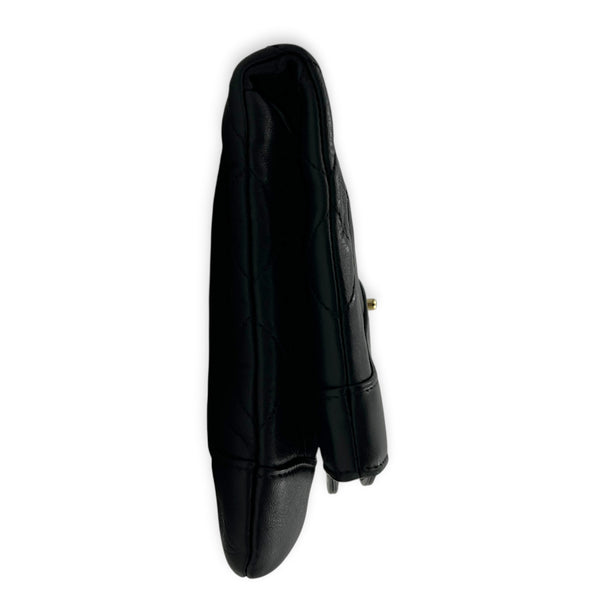 31 Black Clutch in Lambskin, Gold hardware