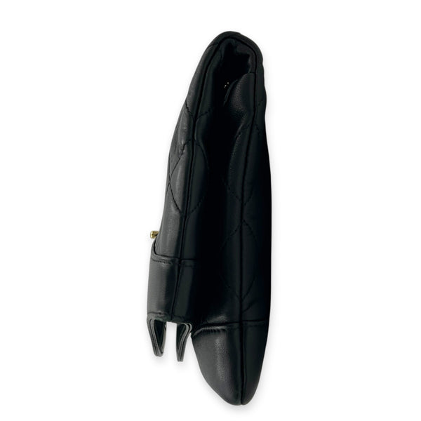31 Black Clutch in Lambskin, Gold hardware