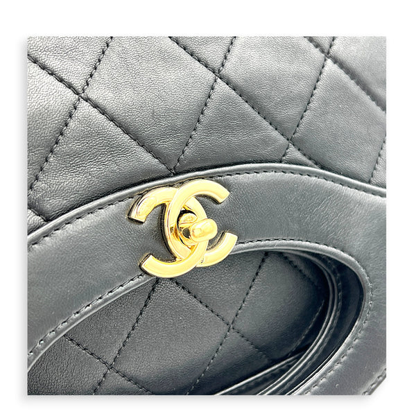 31 Black Clutch in Lambskin, Gold hardware