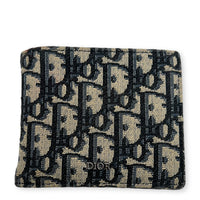 Oblique Wallet Beige and Black Dior Oblique Jacquard in Jacquard