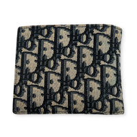 Oblique Wallet Beige and Black Dior Oblique Jacquard in Jacquard