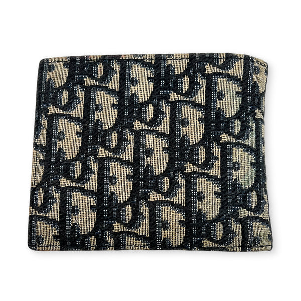 Oblique Wallet Beige and Black Dior Oblique Jacquard in Jacquard