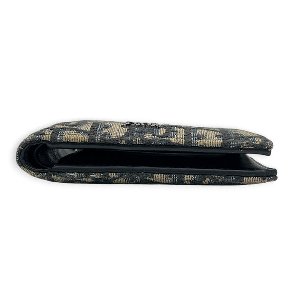 Oblique Wallet Beige and Black Dior Oblique Jacquard in Jacquard