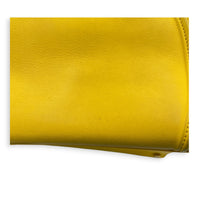 Luggage Yellow Top Handle Bag in Calfskin, Gold hardware