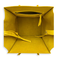 Luggage Yellow Top Handle Bag in Calfskin, Gold hardware