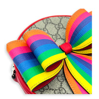 GG Supreme Ribbon Multi-colour Crossbody Bag in Coated Canvas, Silver hardware