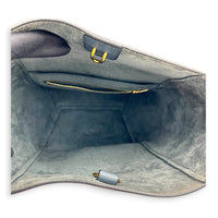 Sangle Blue Bucket Bag in Calfskin, Gold hardware