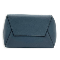 Sangle Blue Bucket Bag in Calfskin, Gold hardware