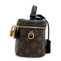 Vanity Monogram Top Handle Bag in Monogram Coated Canvas, Gold hardware